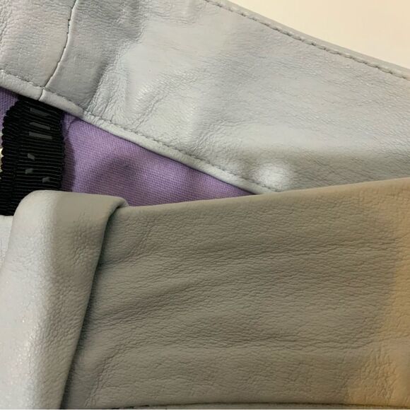 UNRAVEL Streetwear Lipstick Leather Lace Up Pants Gray Ben Taverniti - Picture 11 of 13